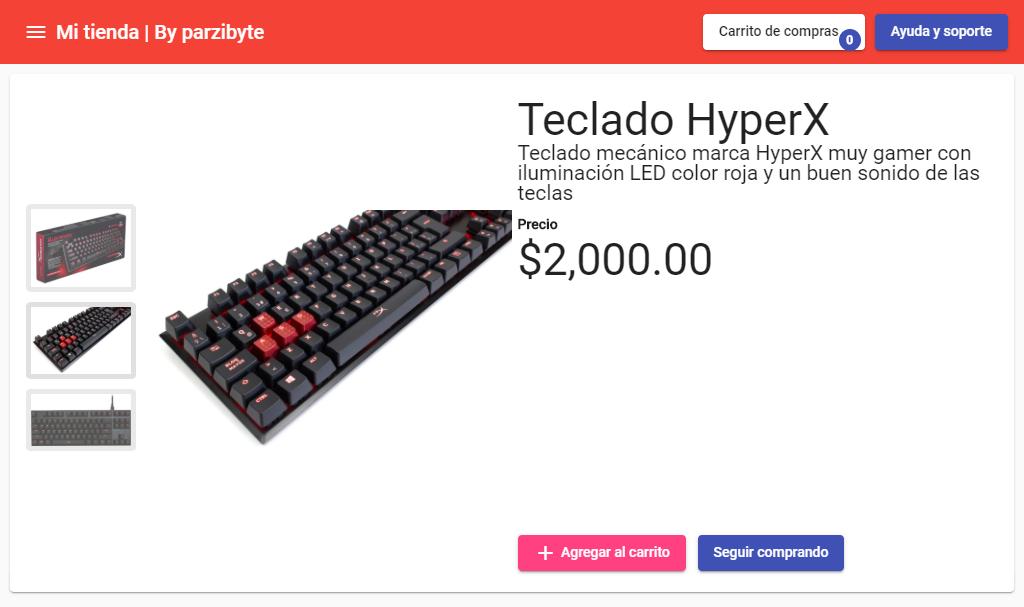 Detalle de producto - Tienda de comercio electrónico open source