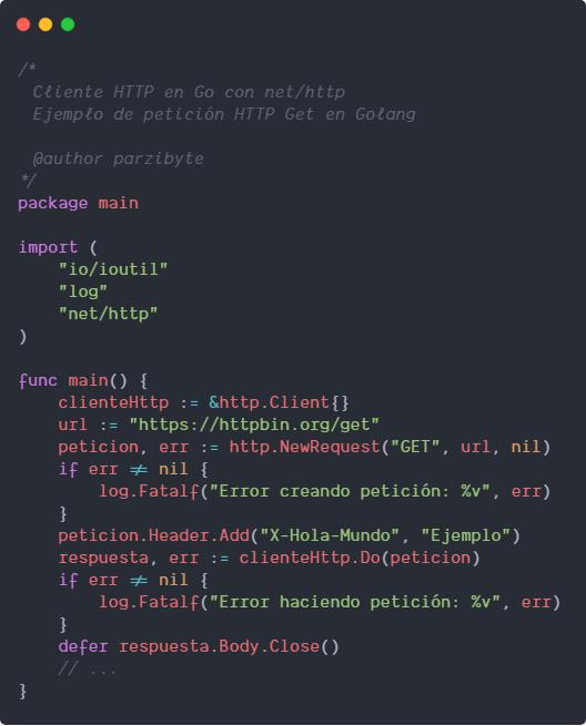 Peticiones HTTP con Go y net http