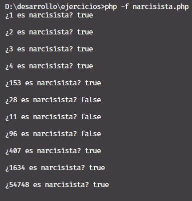 Narcisista en PHP