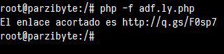 Consumir API de adf.ly con PHP