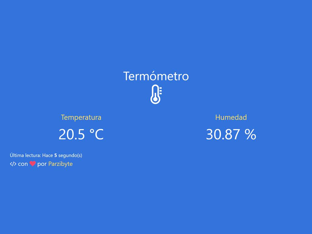 Plantilla para temperatura y humedad