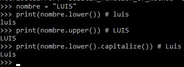 Ejemplo de cómo poner Primera letra mayúscula en Python
