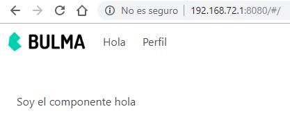 Componente Hola con Vue