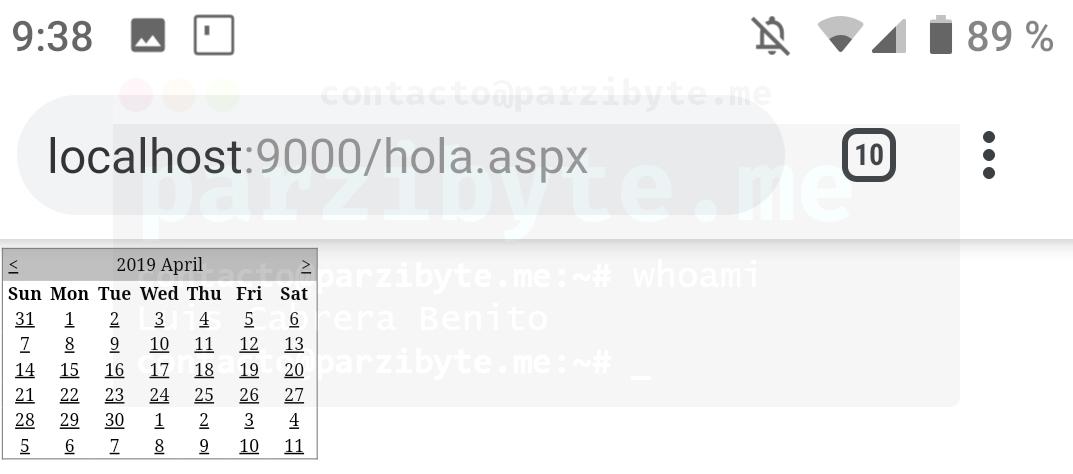 Componente de ASP en Android