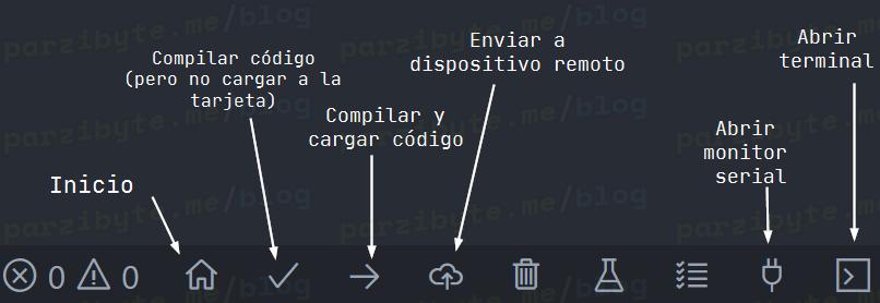 Opciones de Platform IO para nodemcu