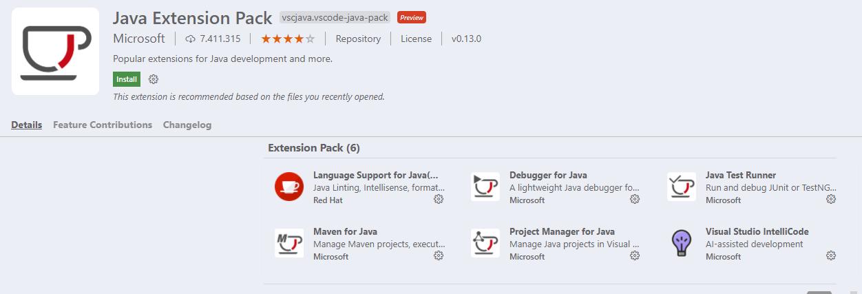 Extensiones para programar en Java usando VSCode