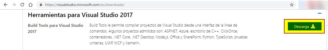 Descargar build tools