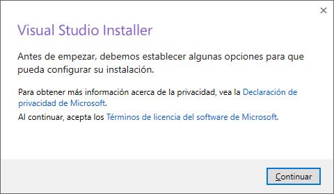 Rust instalación 5 - Visual studio tools