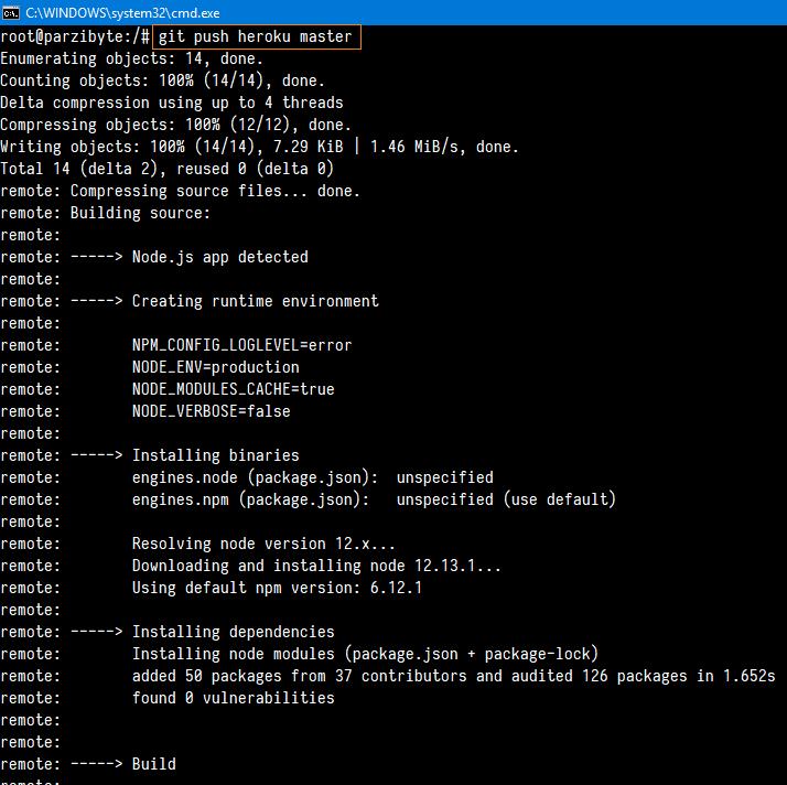 Desplegando app de Node en Heroku
