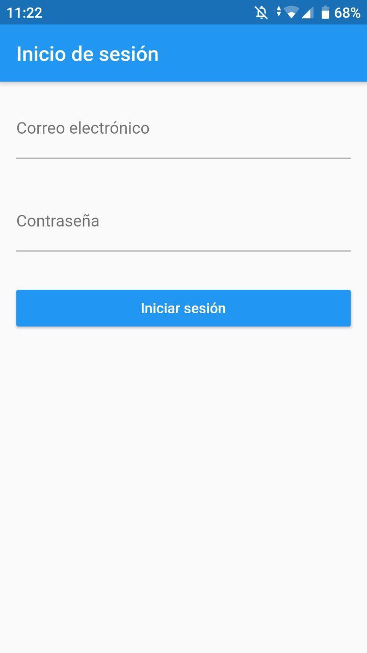 Login en punto de venta móvil