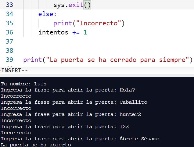 Ejercicio resuelto en Python - Alí Babá y los cuarenta ladrones