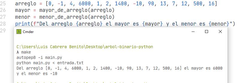 Python - Obtener elemento menor y mayor de una lista