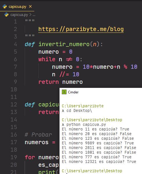 Capicúa en Python