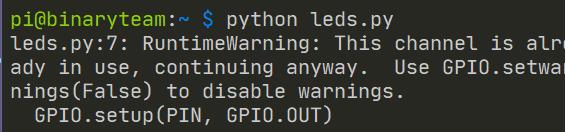 Ejecutar script de Python para controlar LED en Raspberry
