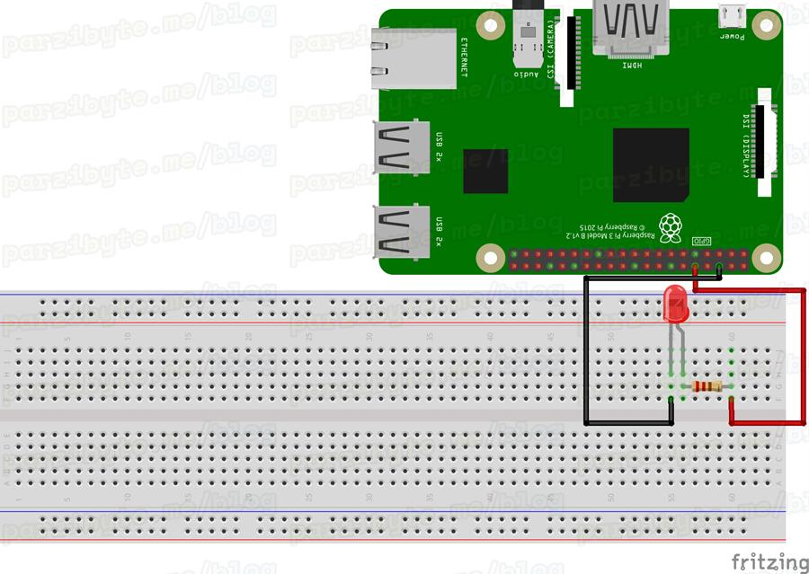 Circuito LED con Raspberry