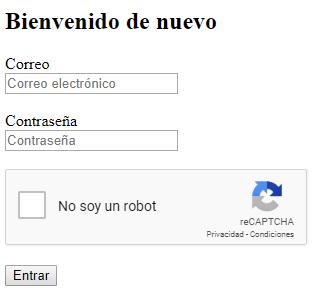 Formulario con captcha