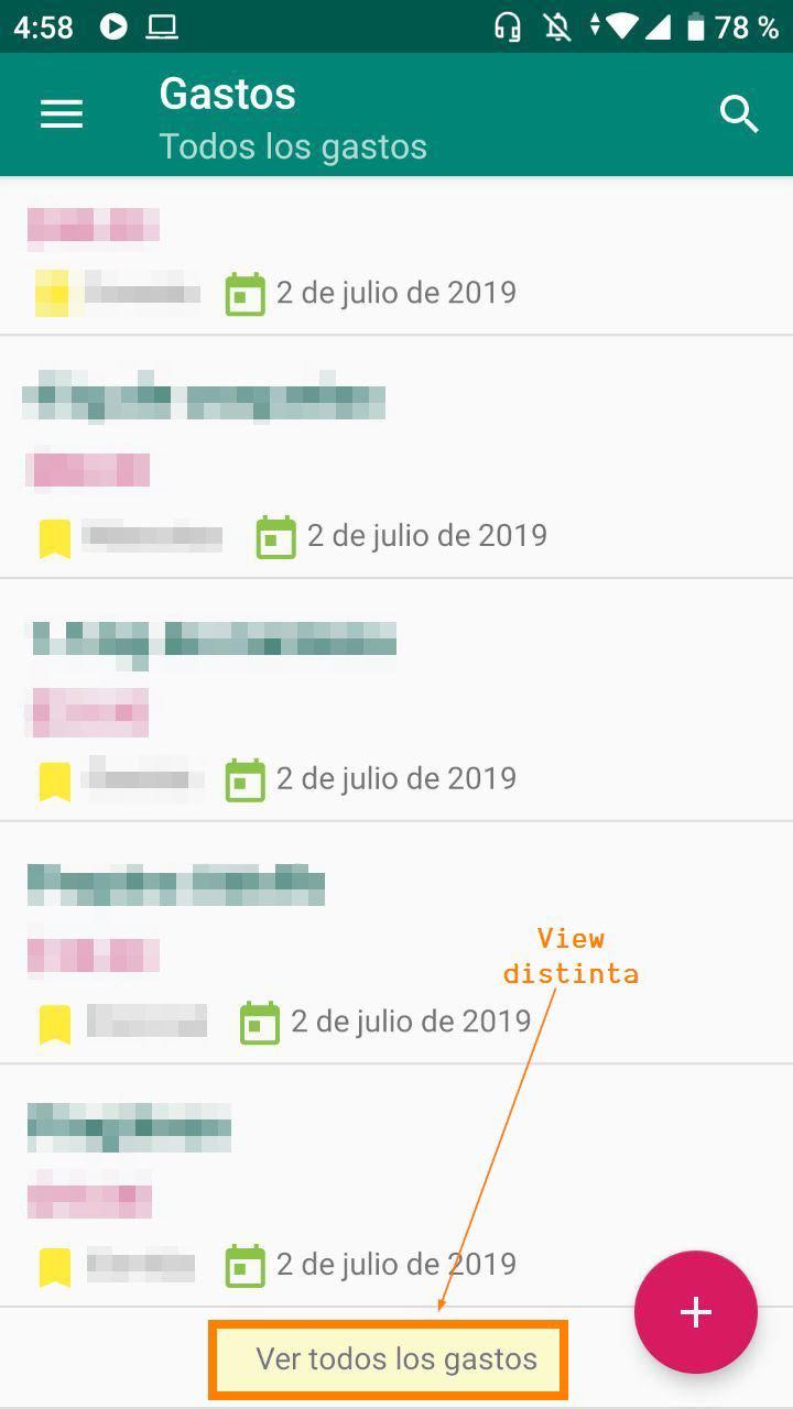 RecyclerView de Android con distinto ViewHolder dependiendo de posición