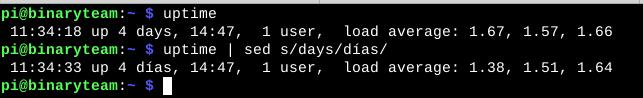 Linux y sed: pasar datos por pipes