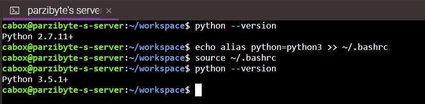 Renombrar ejecutable de python3 a python en Linux Ubuntu