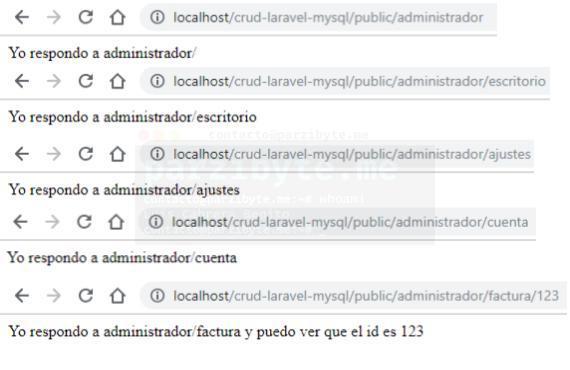 Agrupando rutas en Laravel