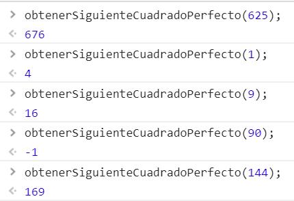 Siguiente cuadrado perfecto | JS