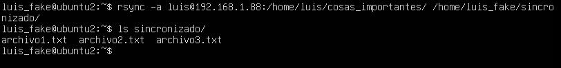 Probando rsync para descargar directorio recursivamente
