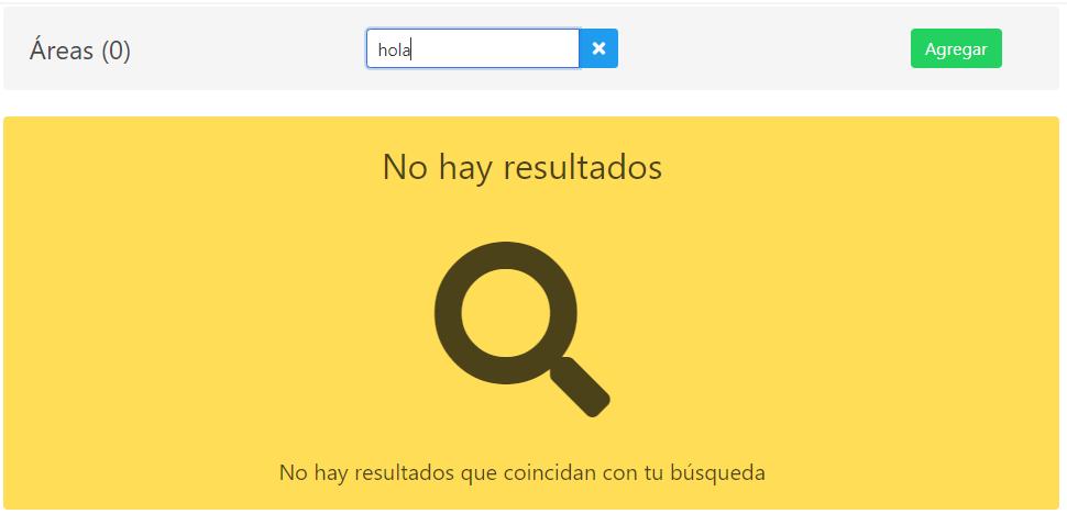 Búsqueda sin resultados