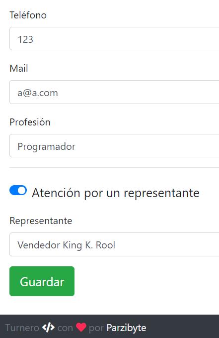 Asignar un representante o un sector al cliente para la fila de espera