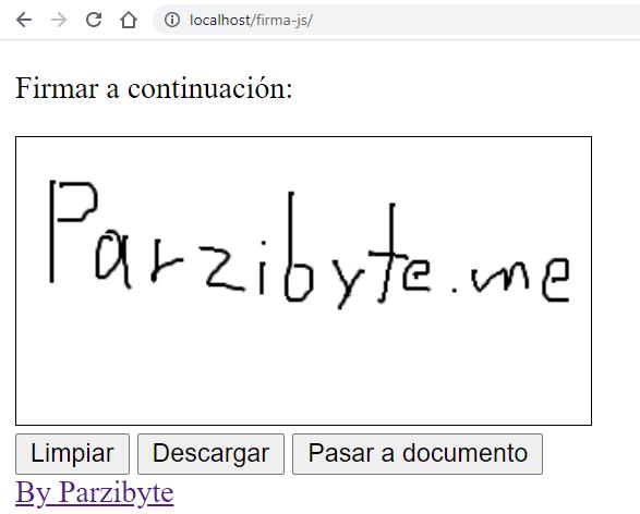 Solicitar firma de usuario con JavaScript y HTML en la web