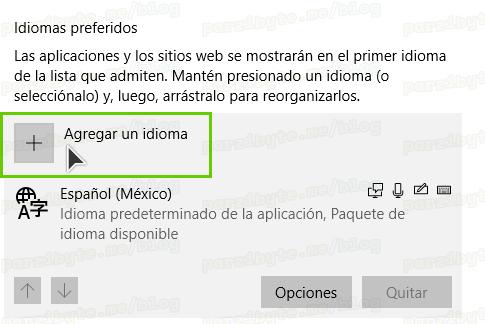 3 - Agregar idioma