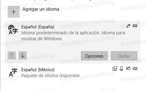 5.1 - Comprobar que idioma de España es el primero