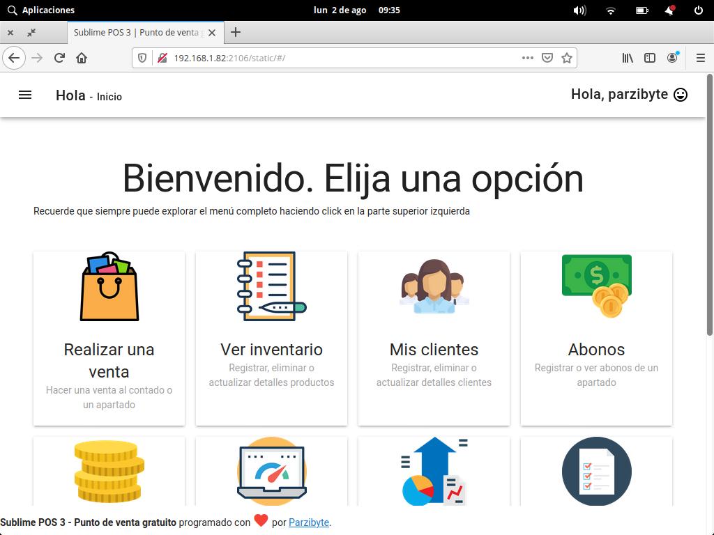 Sublime POS 3 en Linux elementary OS