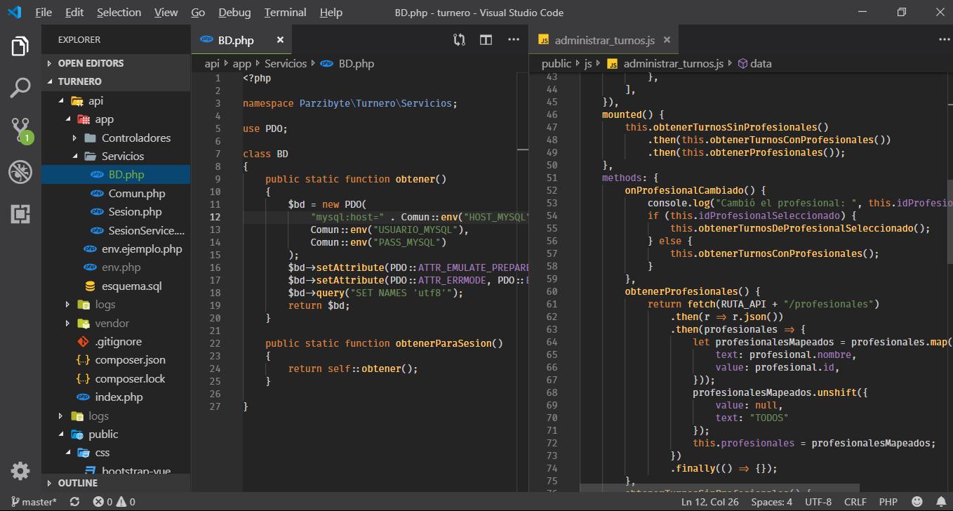 Tema Darcula en VSCode