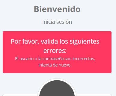 Laravel - Credenciales incorrectas en español