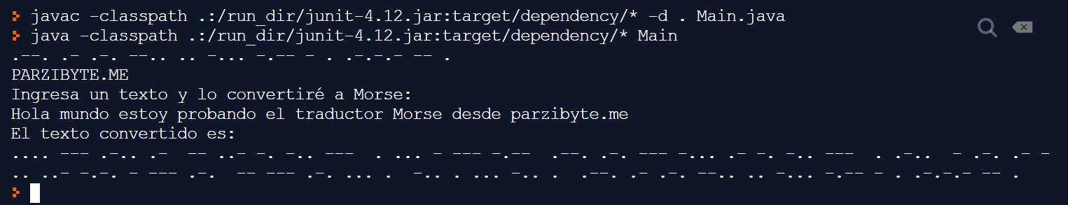 Traductor Morse en Java