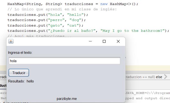 Traductor con Java y Swing