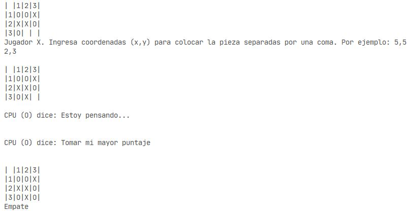 Empate en tres en línea con C
