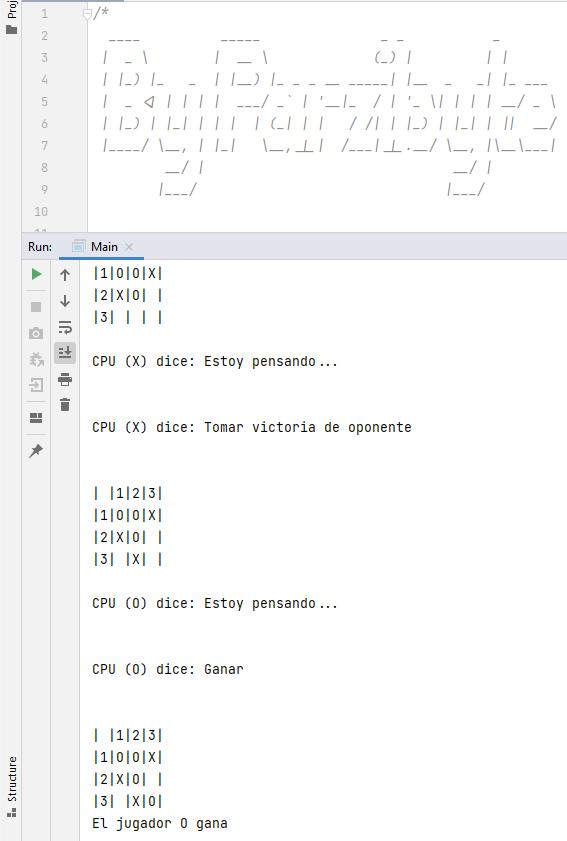 Saber si hay ganador - Tres en línea con Java