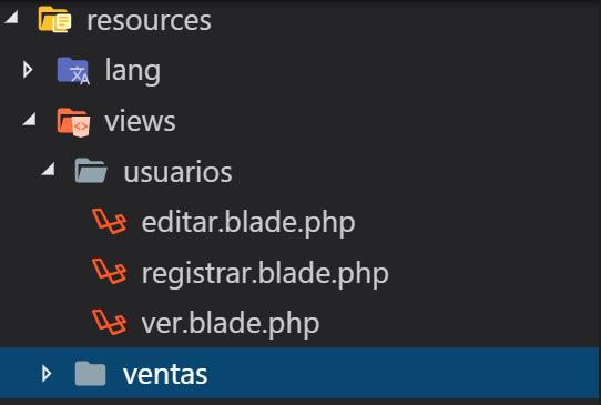 Organización de vistas en Laravel
