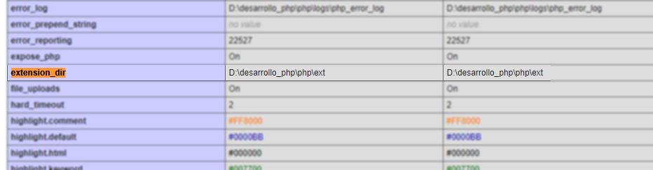 Ruta de archivo ext en PHP