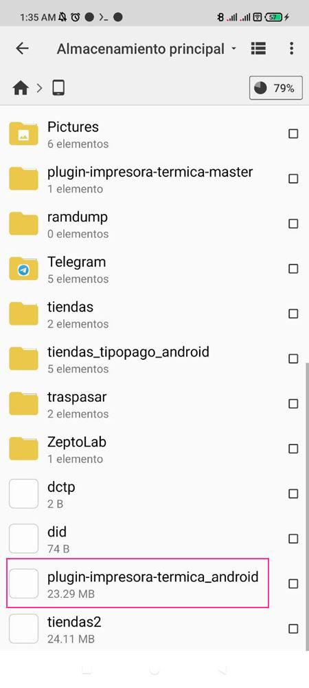 Plugin para impresora térmica en Android