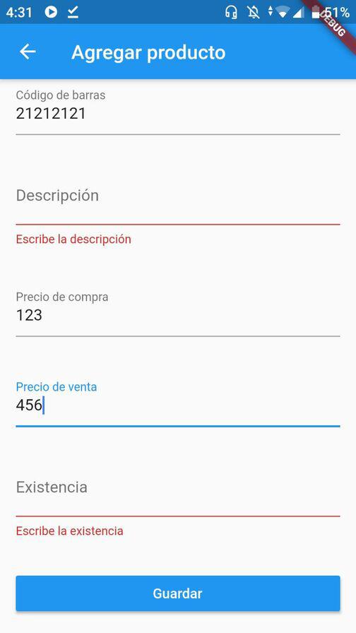 Validar formularios en Flutter