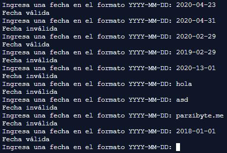 Validación de fechas en Python