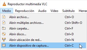 Abrir dispositivo de captura