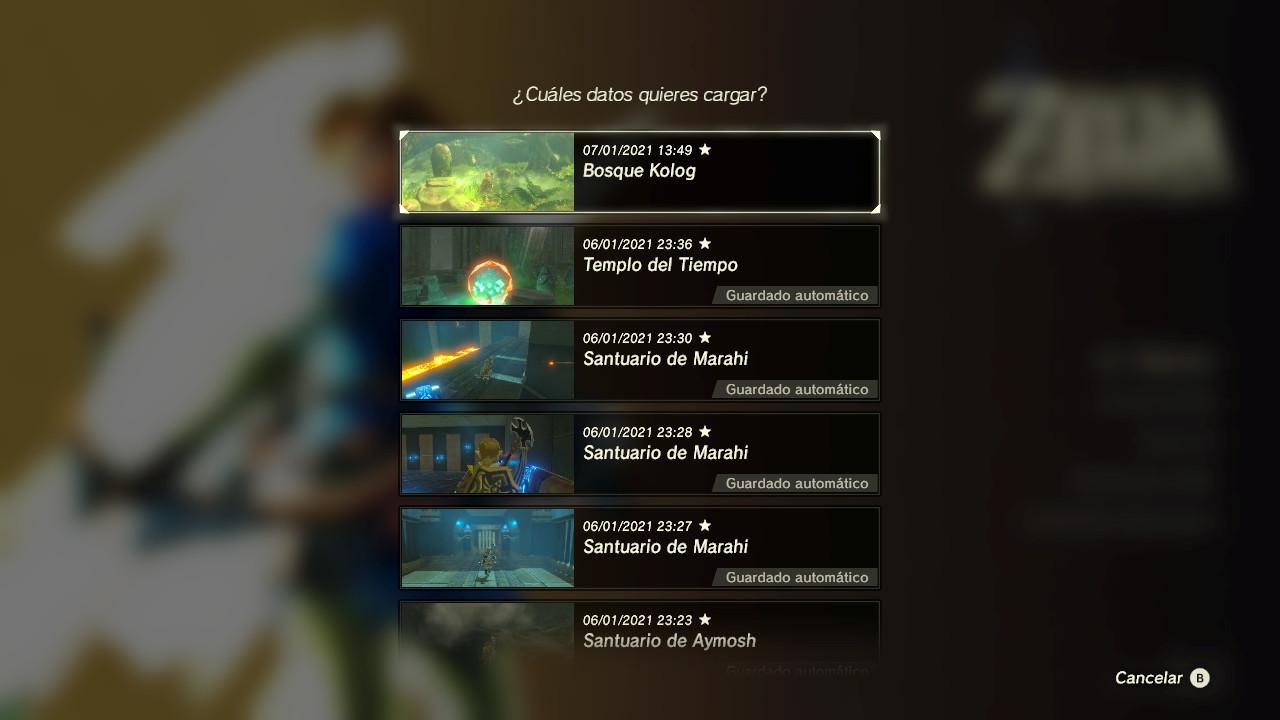 Partida guardada indicando que he vencido a Ganon