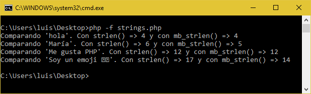 Strlen y mb_strlen en PHP. Comparación.