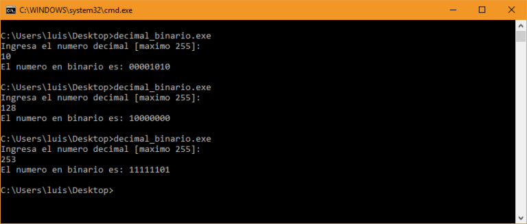 Convertir Un Número Decimal A Binario En C - Parzibyte's Blog