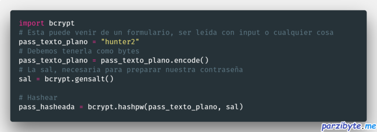 Hashear Contraseñas Con Python Y Bcrypt - Parzibyte's Blog