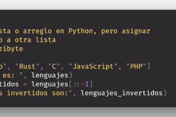 Invertir lista en Python