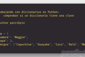 Comprobar si diccionario tiene clave en Python
